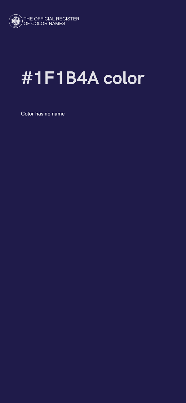 #1F1B4A color image