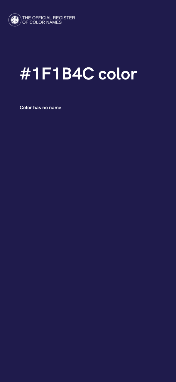 #1F1B4C color image