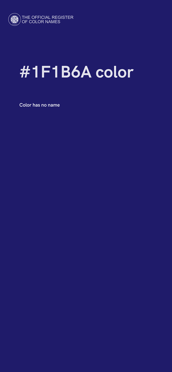 #1F1B6A color image