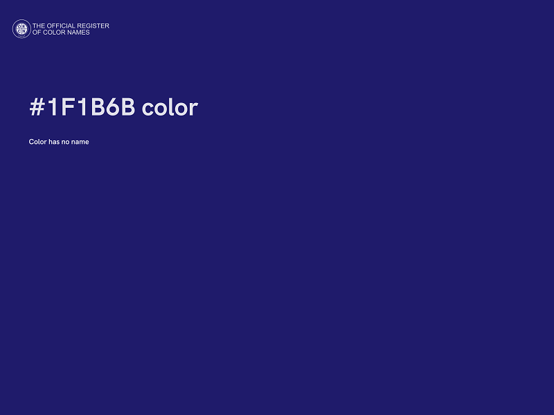 #1F1B6B color image