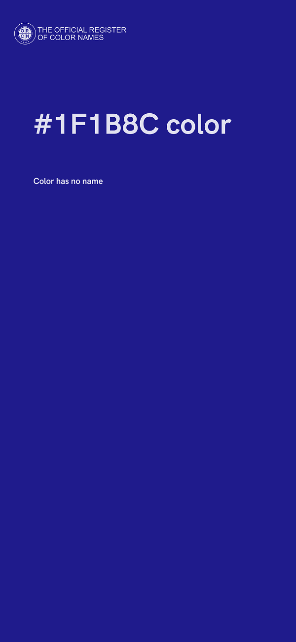 #1F1B8C color image
