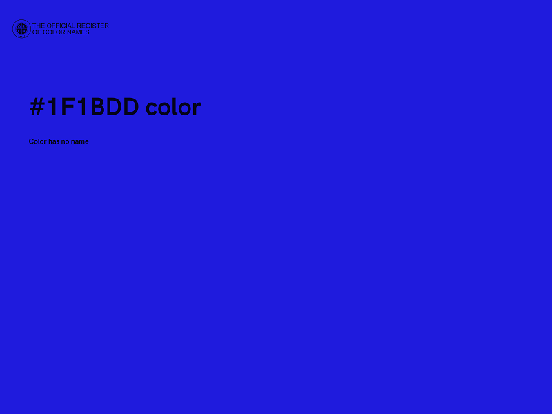 #1F1BDD color image