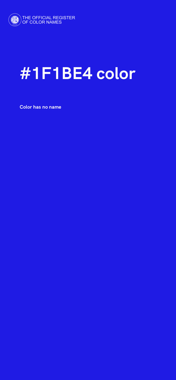 #1F1BE4 color image