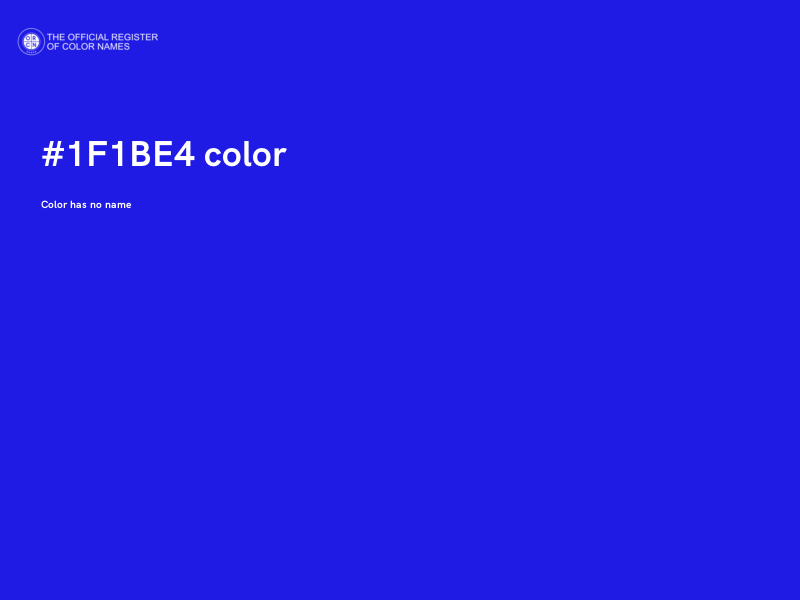 #1F1BE4 color image