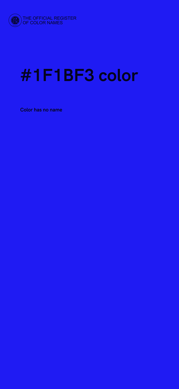 #1F1BF3 color image