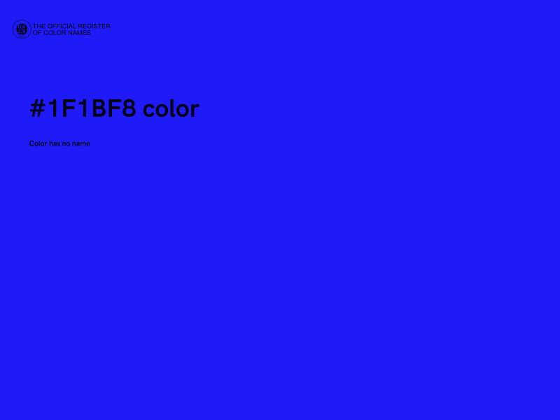 #1F1BF8 color image