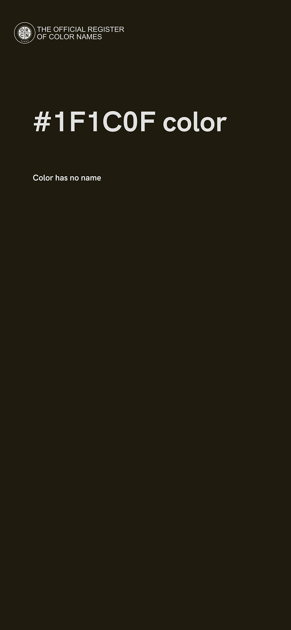 #1F1C0F color image