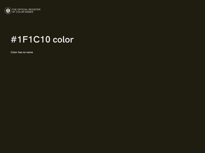 #1F1C10 color image