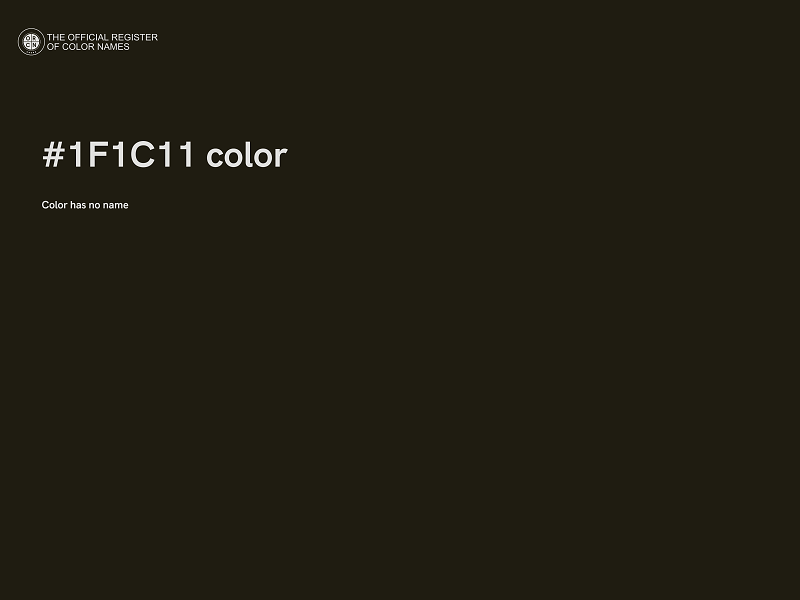 #1F1C11 color image