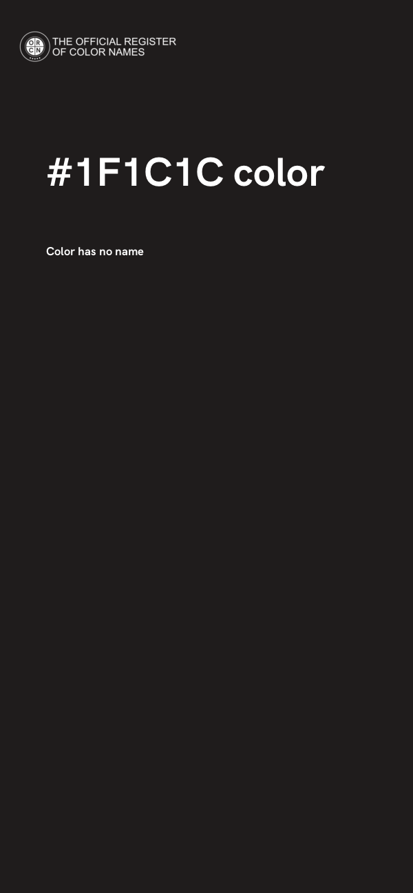 #1F1C1C color image