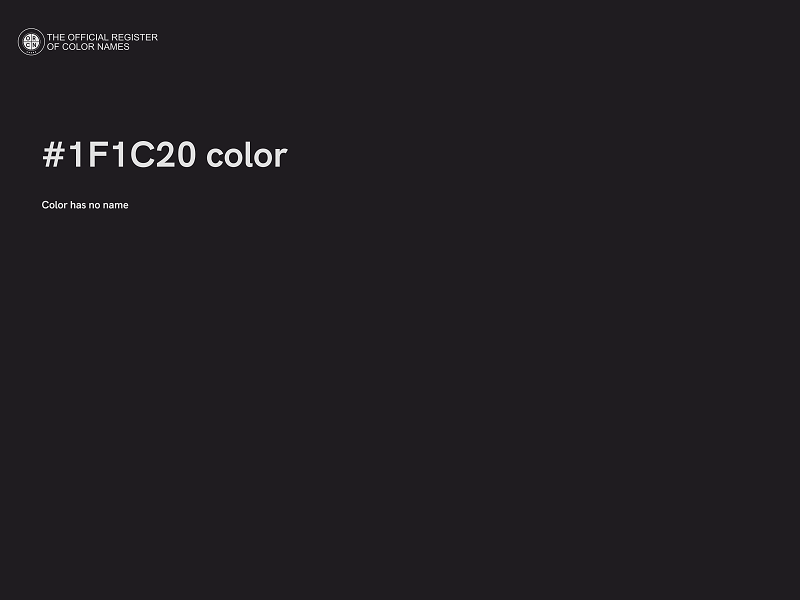 #1F1C20 color image