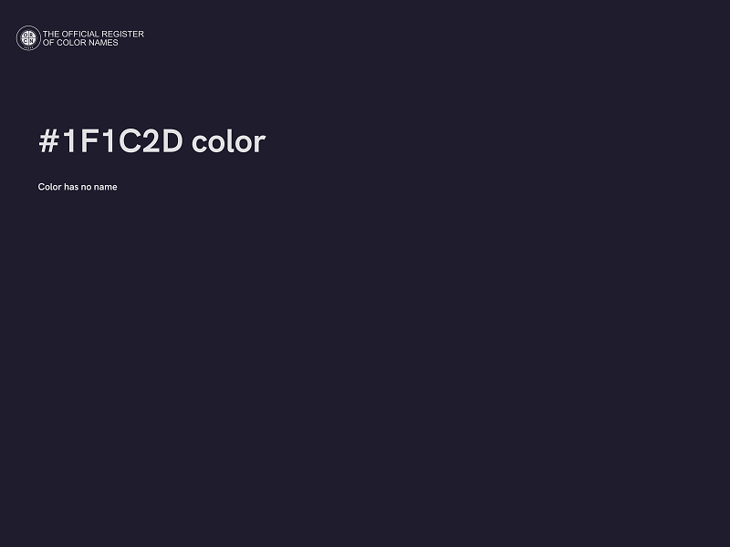 #1F1C2D color image