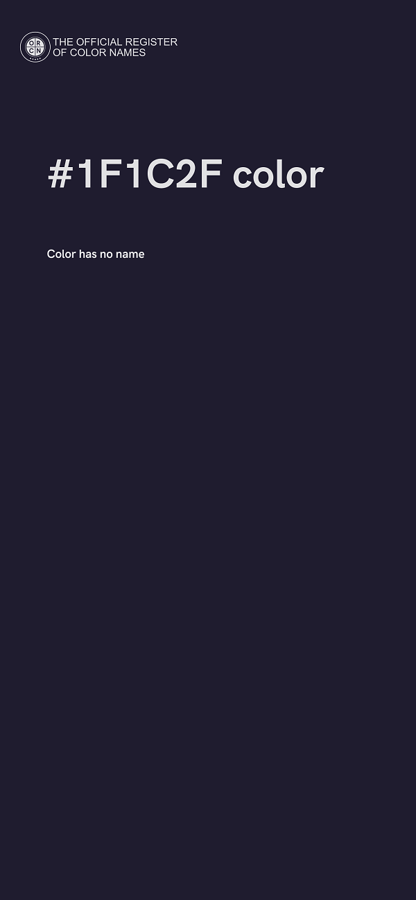 #1F1C2F color image