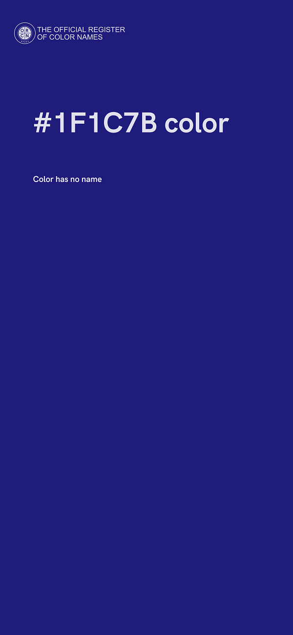 #1F1C7B color image
