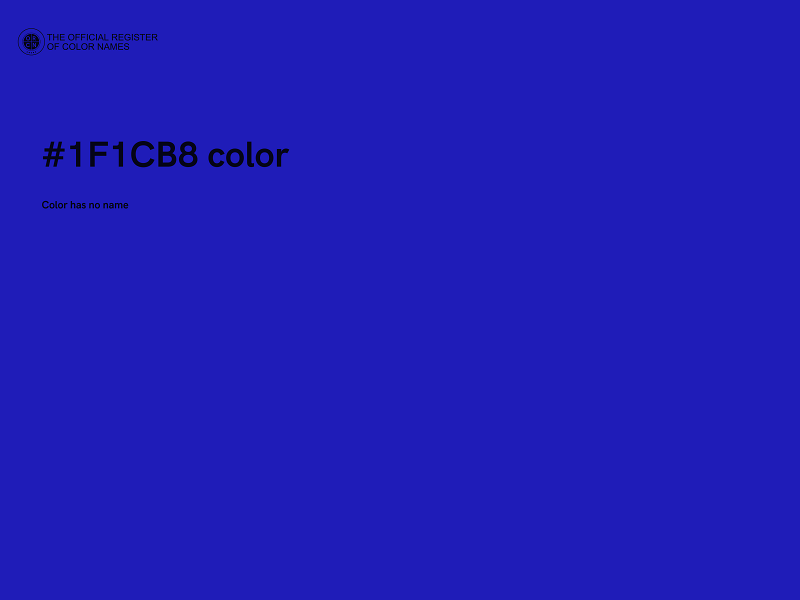 #1F1CB8 color image