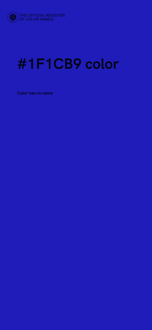 #1F1CB9 color image