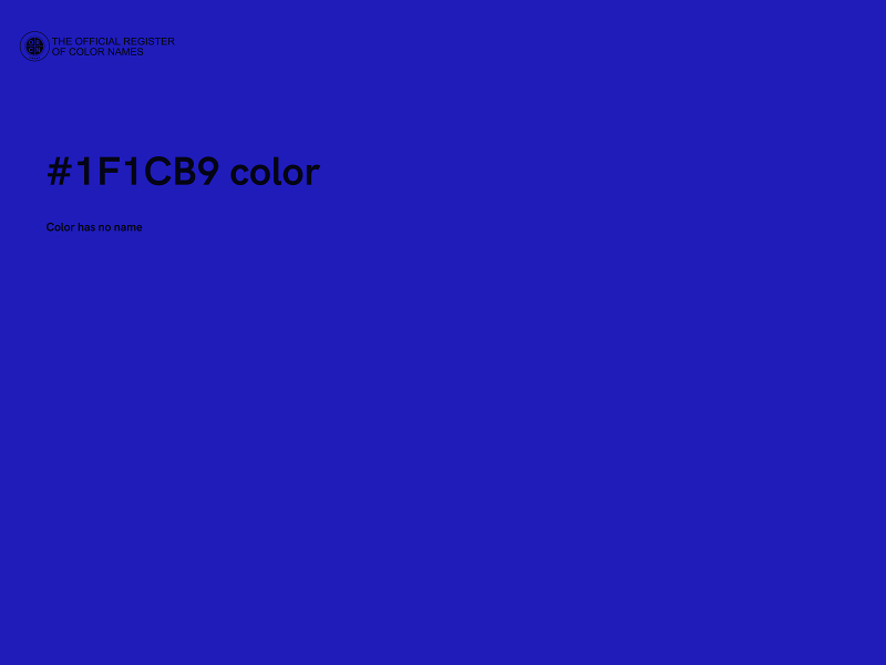#1F1CB9 color image