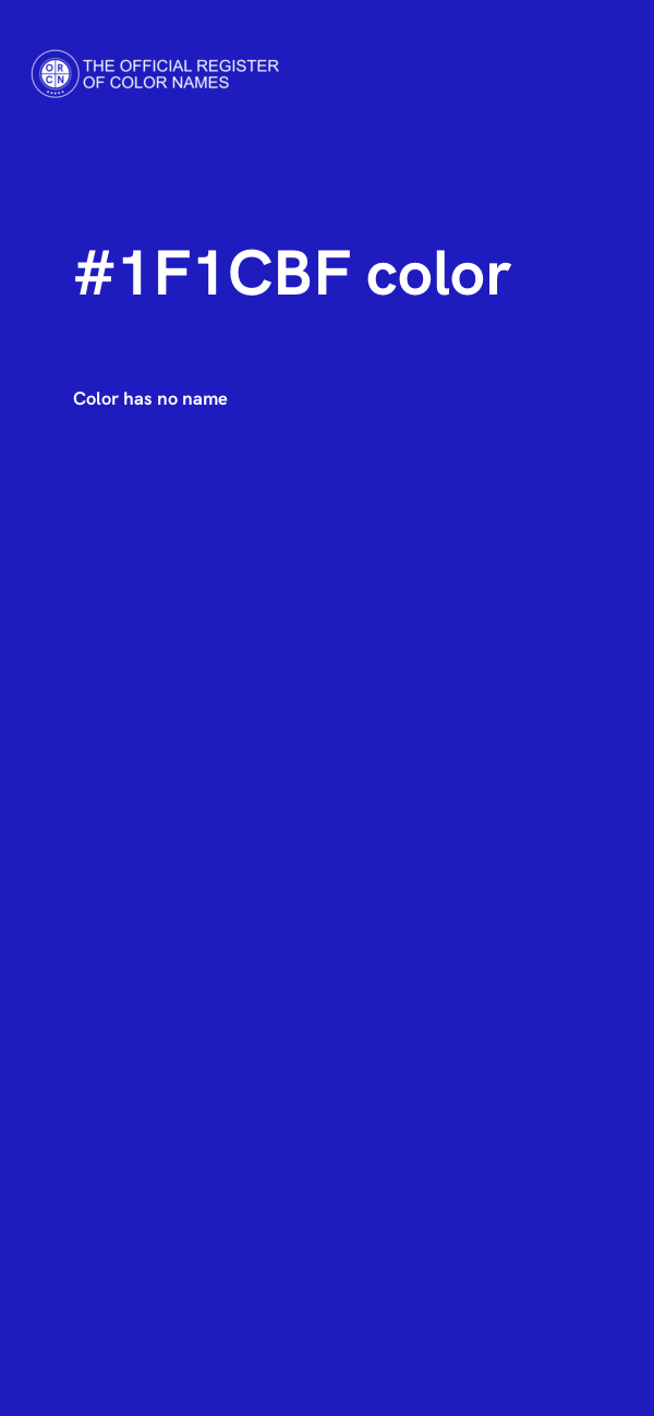 #1F1CBF color image