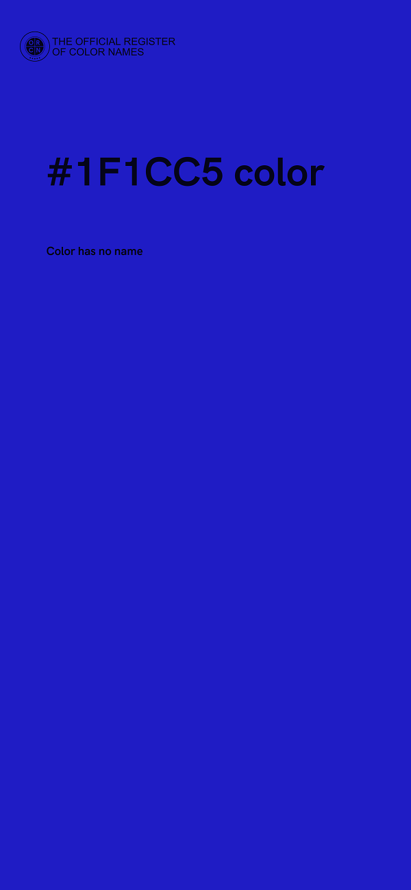 #1F1CC5 color image