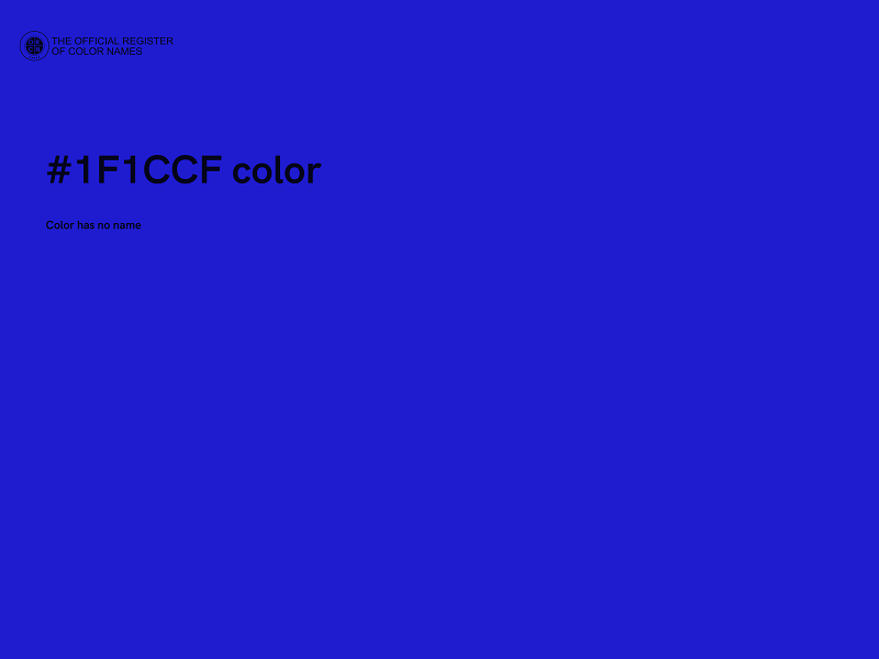 #1F1CCF color image