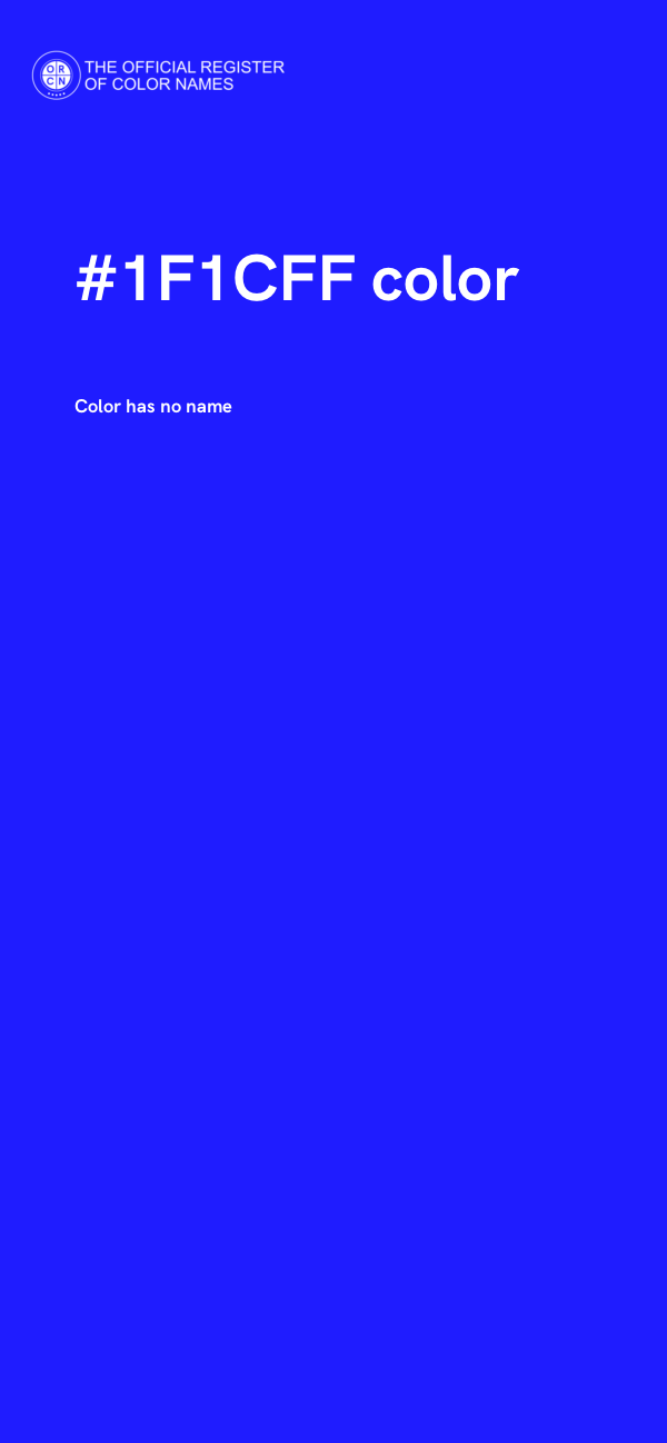 #1F1CFF color image
