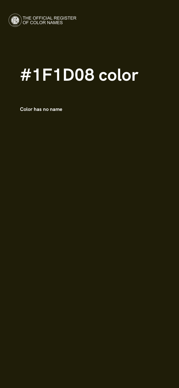 #1F1D08 color image