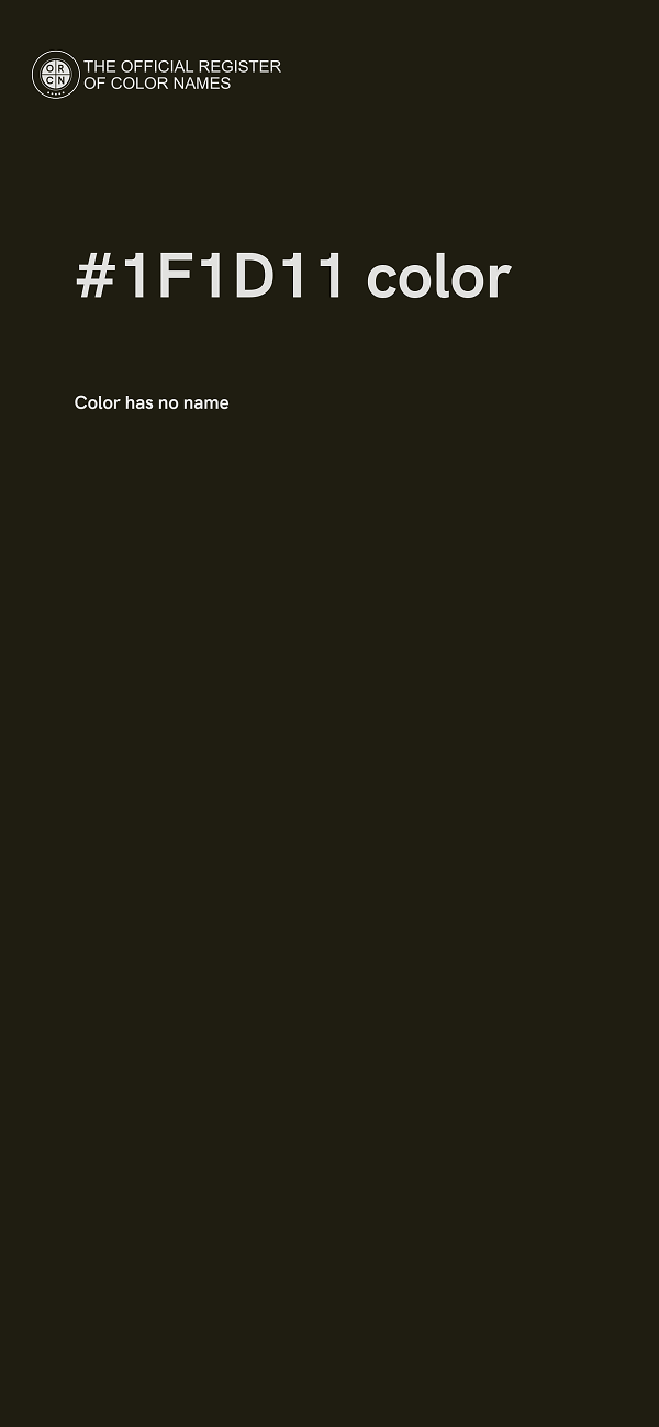 #1F1D11 color image