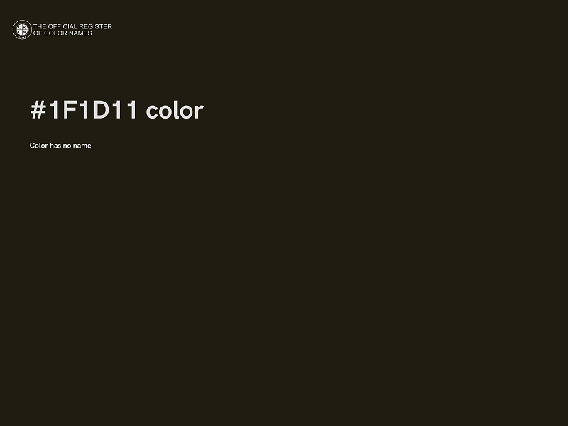 #1F1D11 color image