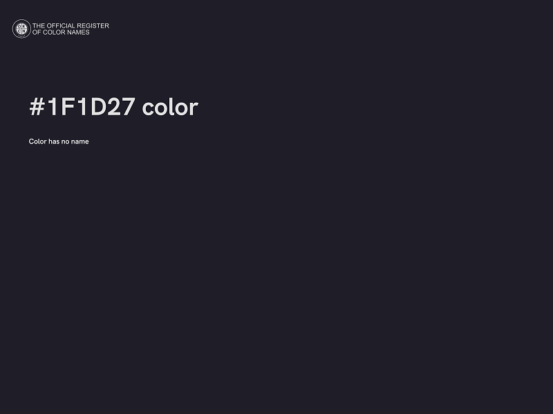 #1F1D27 color image