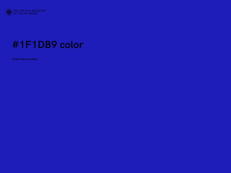 #1F1DB9 color image