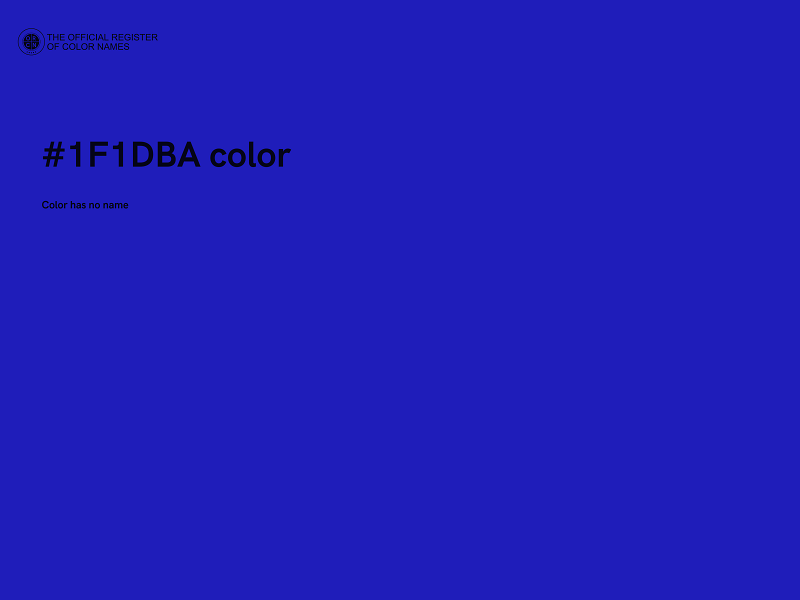 #1F1DBA color image