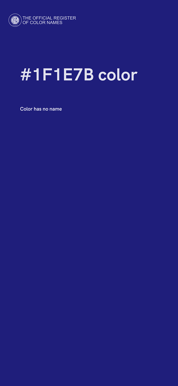 #1F1E7B color image