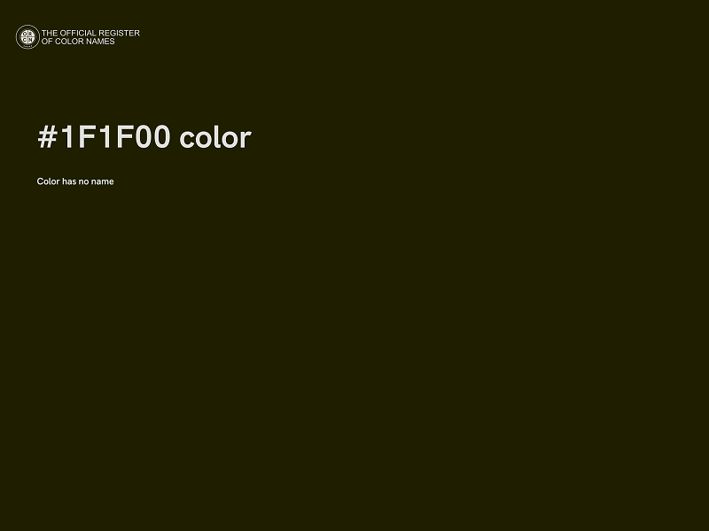 #1F1F00 color image