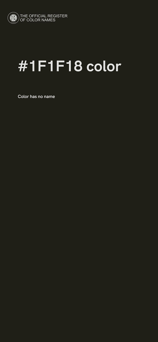 #1F1F18 color image