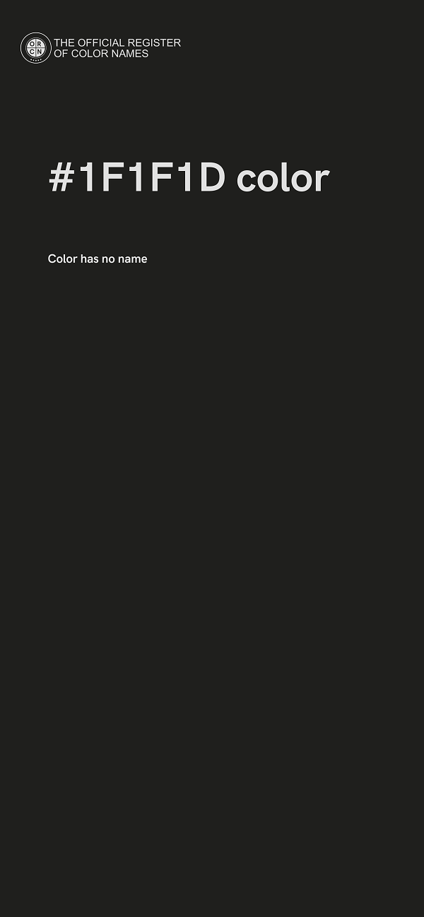#1F1F1D color image