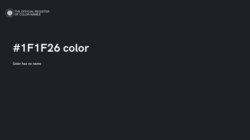 #1F1F26 color image