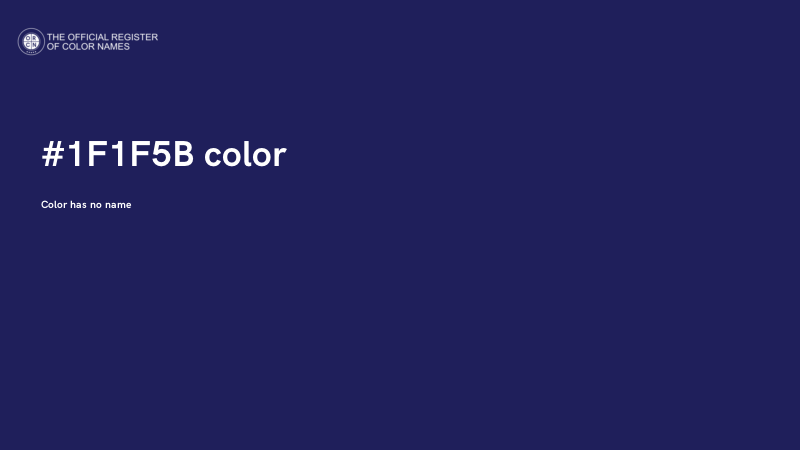 #1F1F5B color image