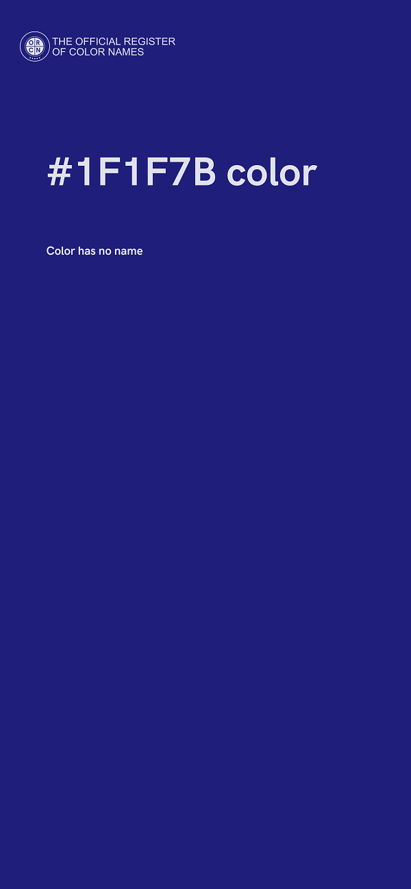 #1F1F7B color image