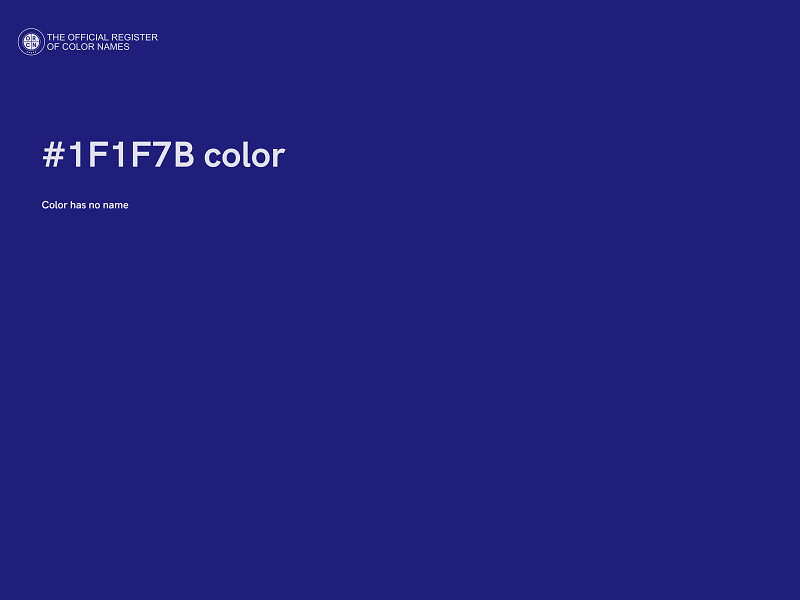 #1F1F7B color image