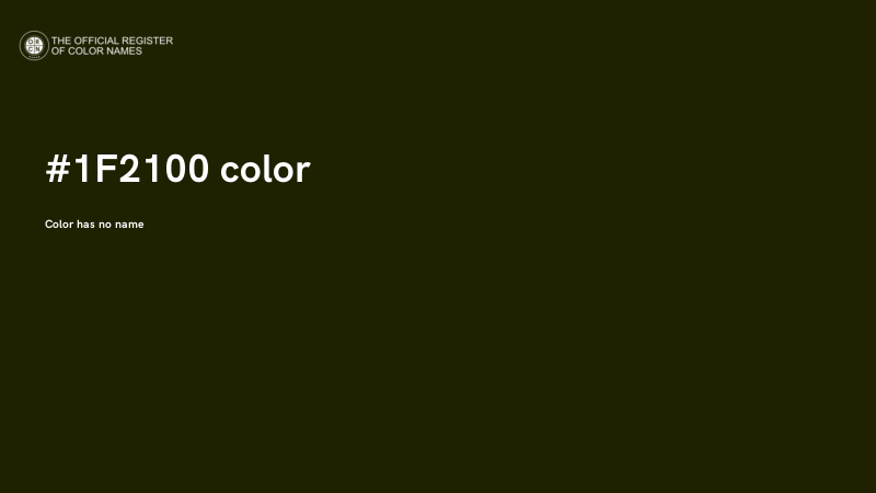 #1F2100 color image