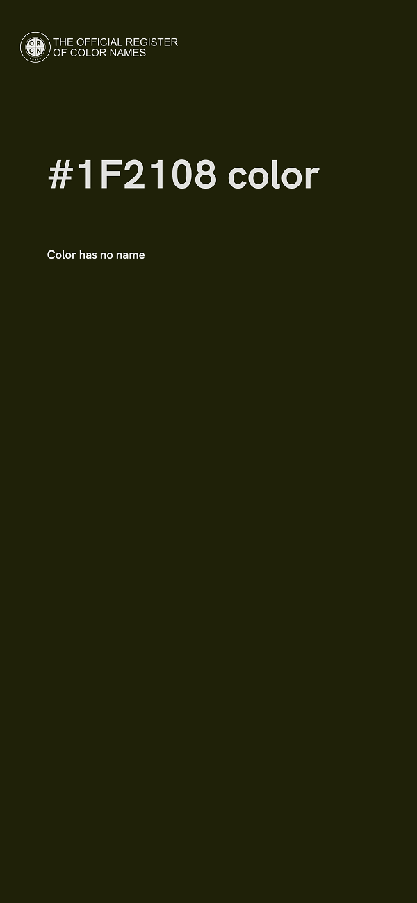 #1F2108 color image