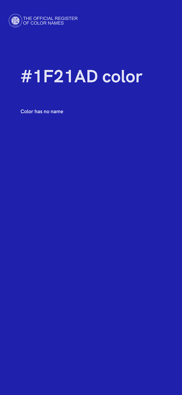 #1F21AD color image
