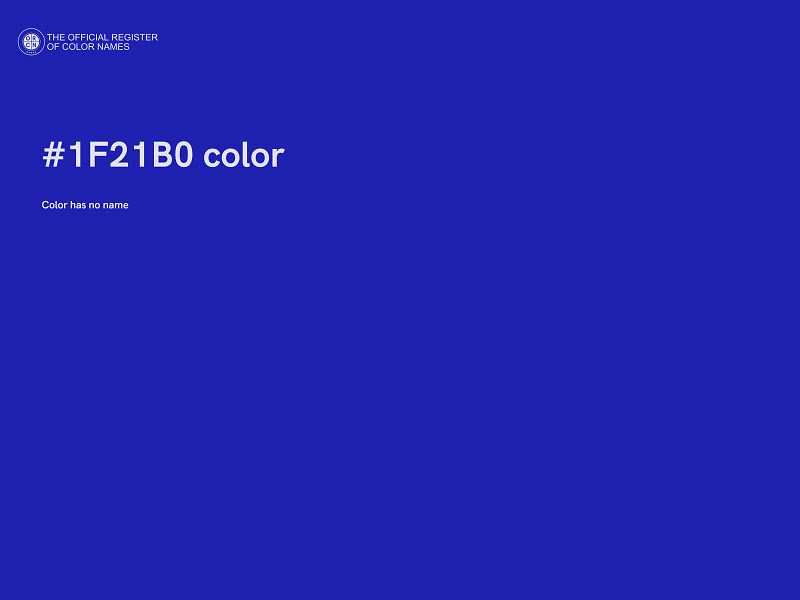 #1F21B0 color image