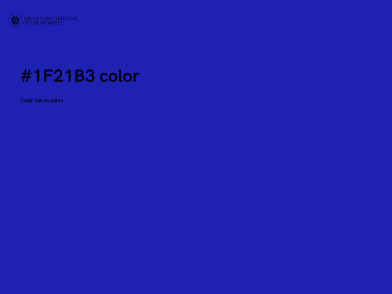 #1F21B3 color image