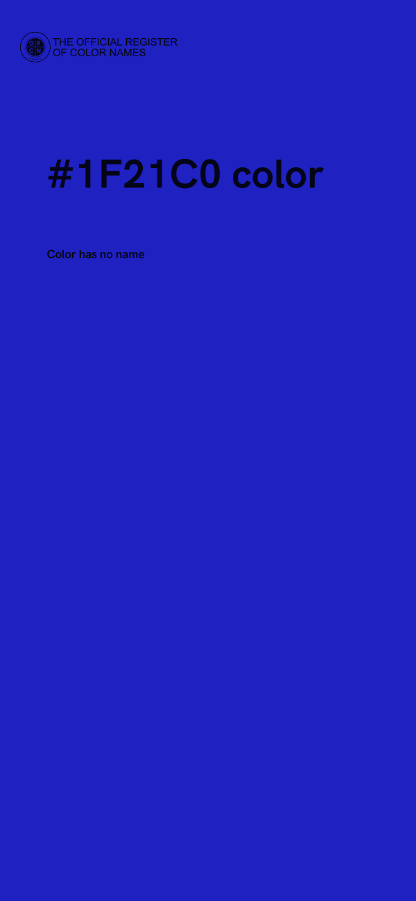 #1F21C0 color image