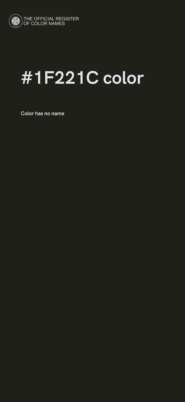 #1F221C color image