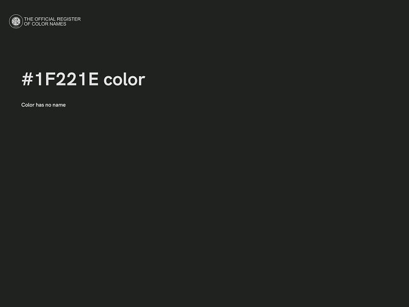 #1F221E color image