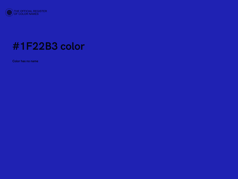 #1F22B3 color image