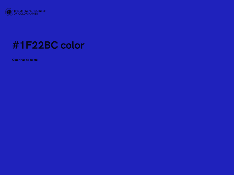 #1F22BC color image