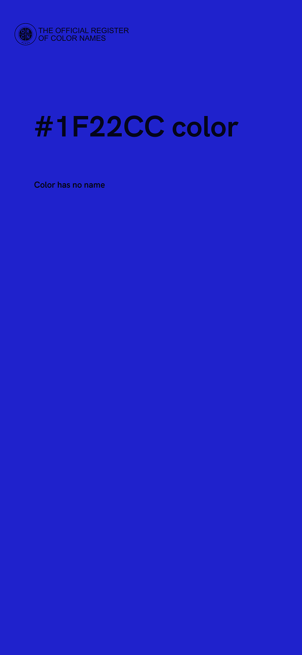 #1F22CC color image